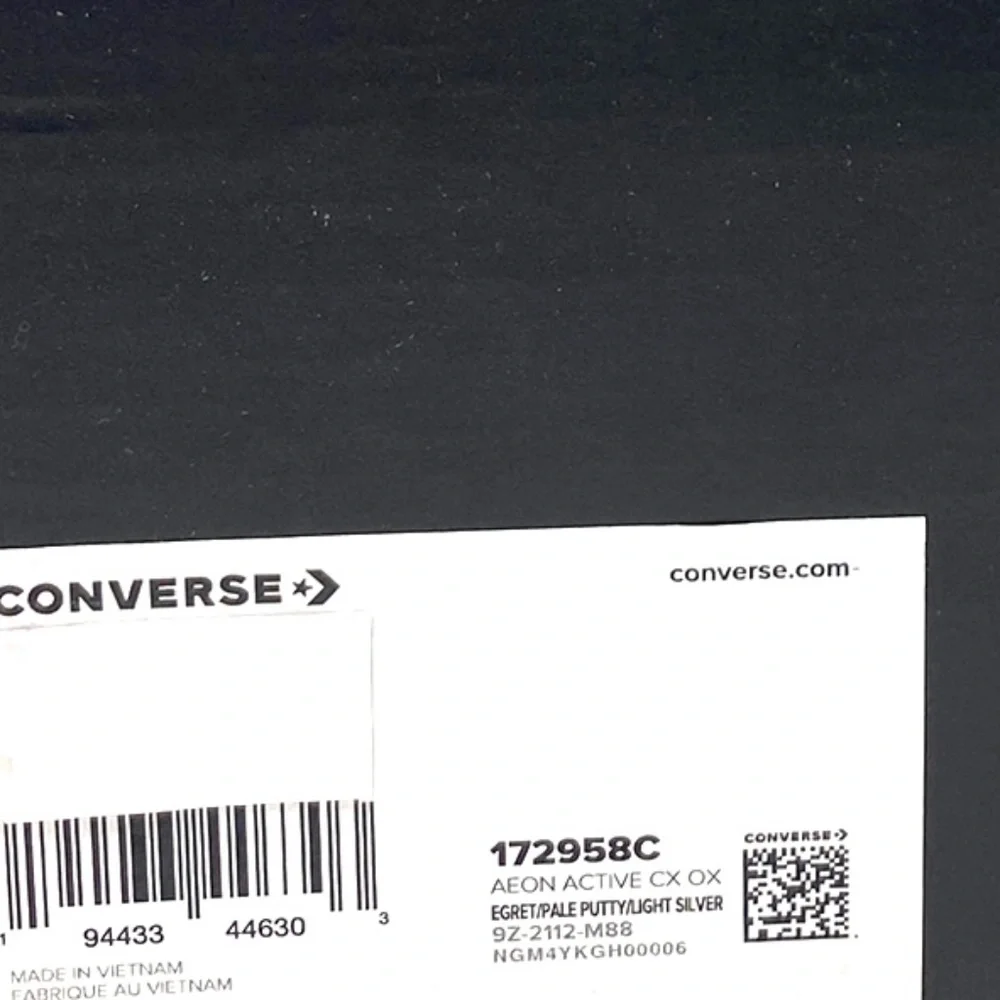 Converse Aeon Active CX Sneaker Leather Women Size Mesh Egret Mid Basket 172958C